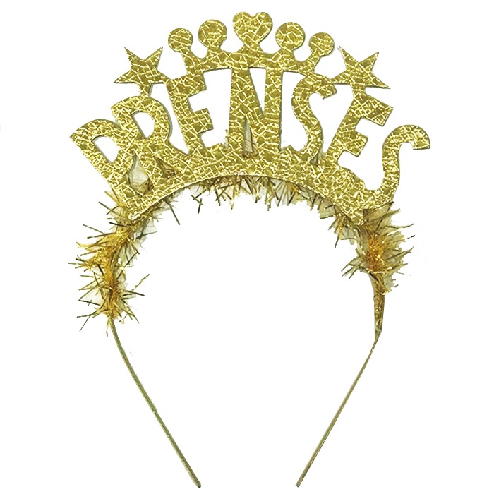 Gold Renkli Prenses Taç