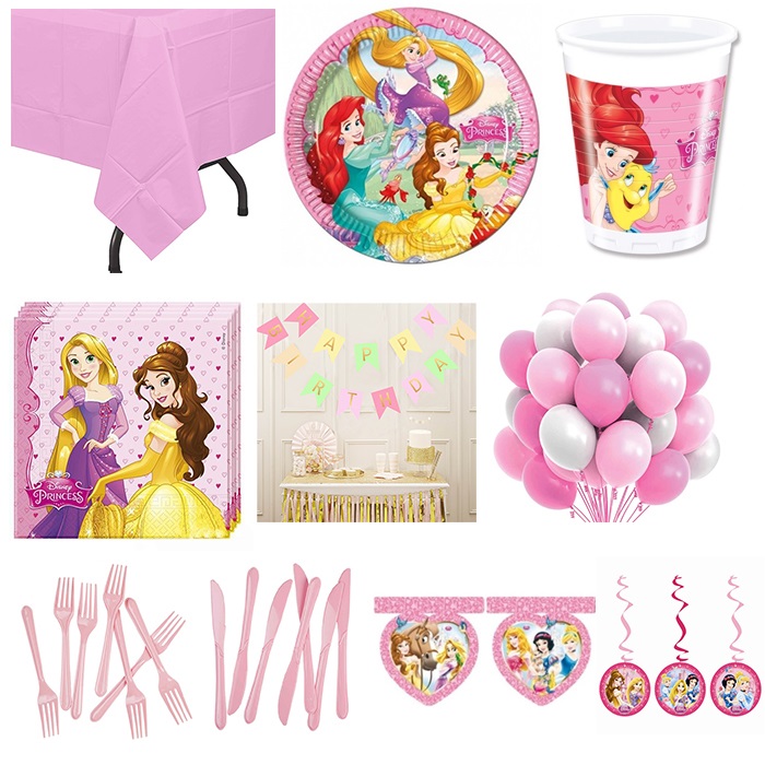 Prenses Temalı Doğum Günü Parti Seti 16 Kişilik