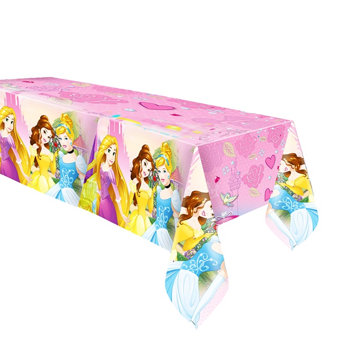 Prenses Temalı Doğum Günü Masa Örtüsü