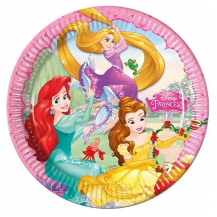 Prenses Temalı Karton Tabak