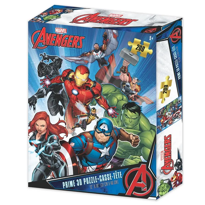 Prime 3D Avengers 200 Parça Puzzle