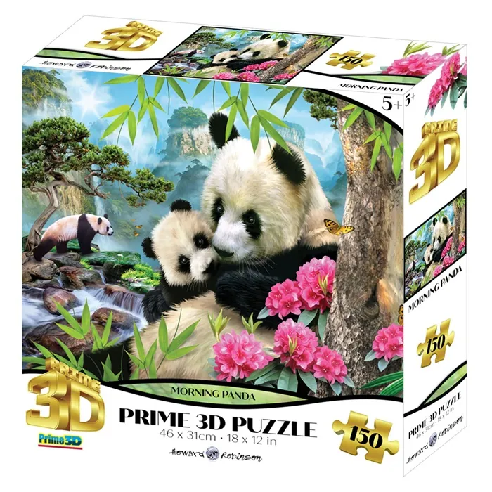 Prime 3D Panda Günaydın Puzzle 150 Parça