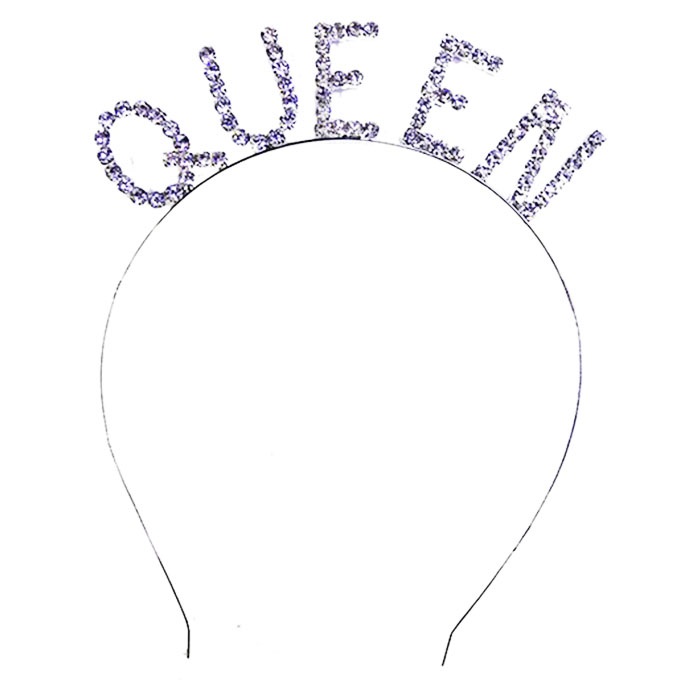 Queen Kristal Taşlı Taç