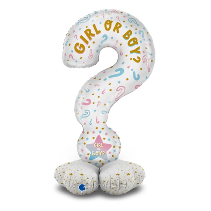 Question Mark Gender Reveal Grabo Folyo Balon