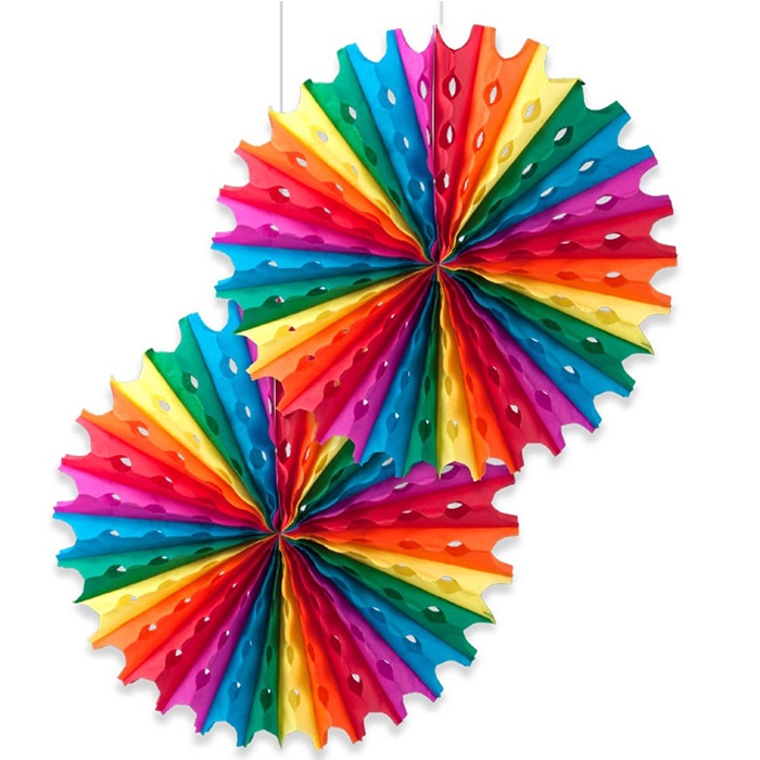 Rengârenk Yelpaze Süs