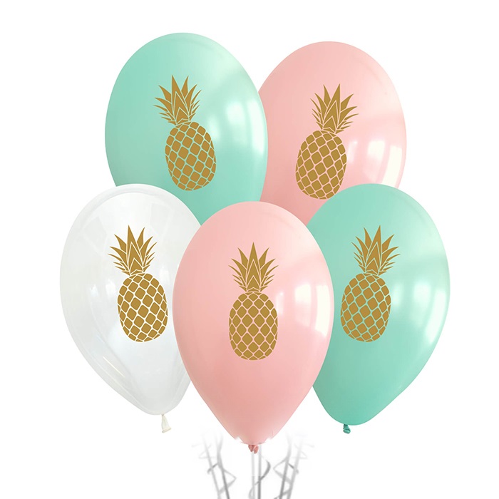 Renkli Ananas Temalı Balon