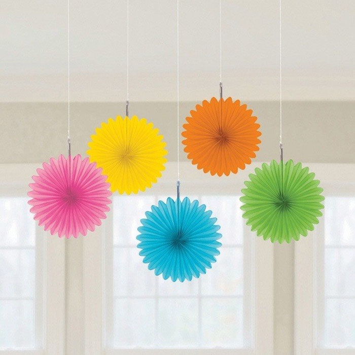 Amscan Renkli Yelpaze Süs