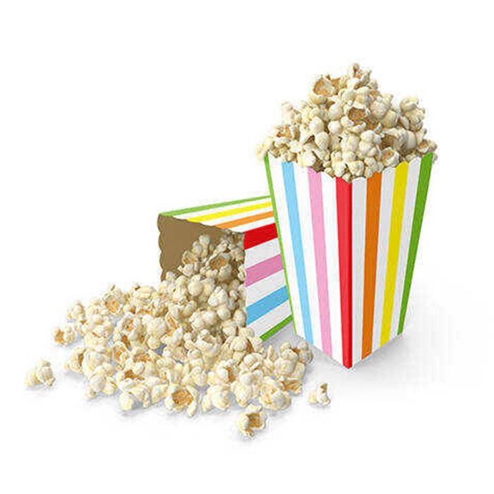 Renkli Çizgili Mısır Kutusu