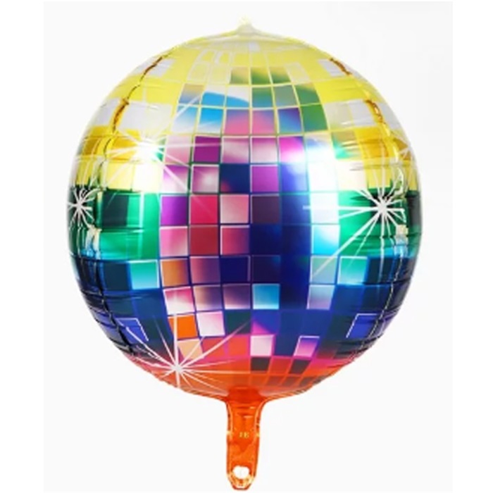 Renkli Disko Topu Folyo Balon
