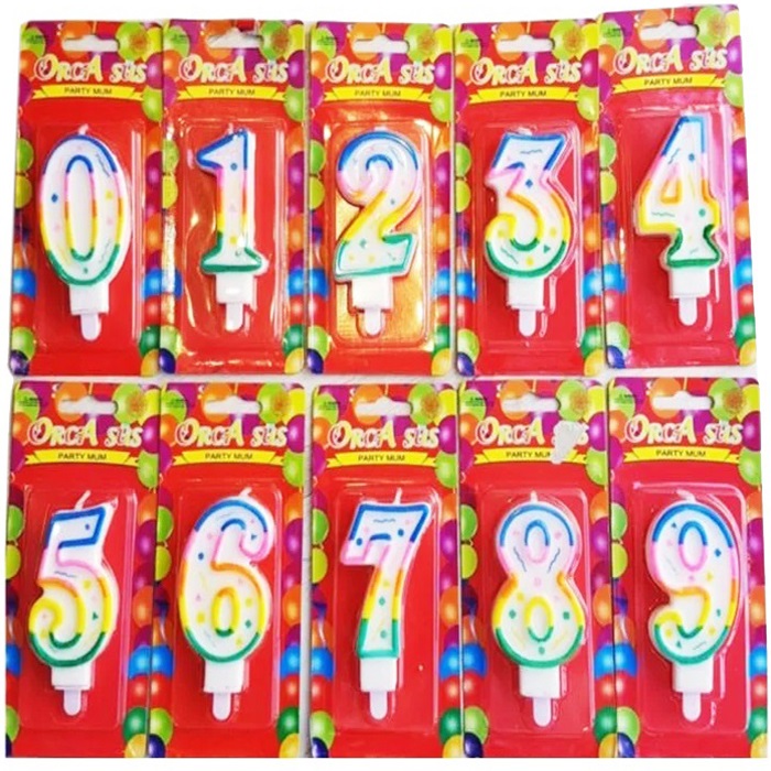 Renkli Pasta Rakam Mum