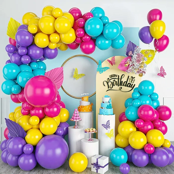Renkli Zincir Balon Set Modeli