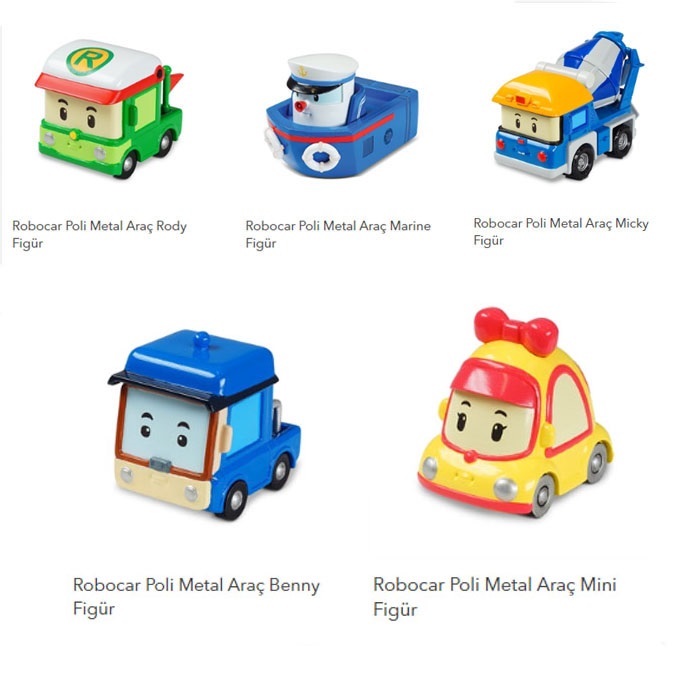 Robocar Poli Metal Araçlar