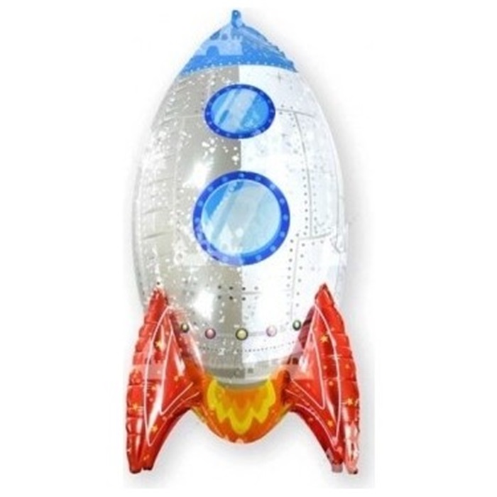 4D Roket Folyo Balon