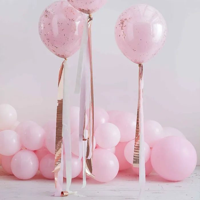 Ginger Ray Rose Gold Balon Kuyruğu Süsü