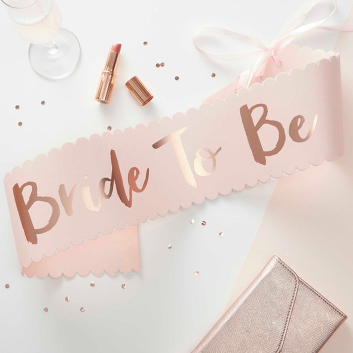 Ginger Ray Rose Gold Bride To Be Kuşak