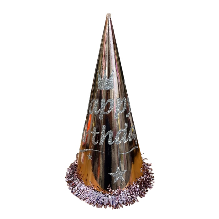 Rose Gold Happy Birthday Parti Şapka
