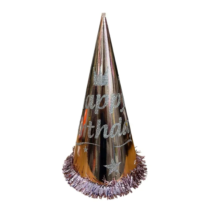 Rose Gold Happy Birthday Parti Şapka
