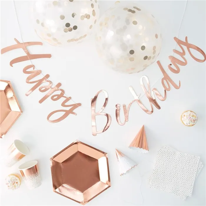 Ginger Ray Rose Gold Parti Seti