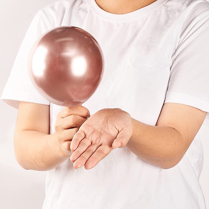 Rose Gold Renkli Mini Krom Balon