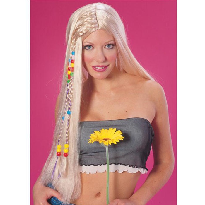 Rubies Yetişkin Boncuklu Uzun Peruk