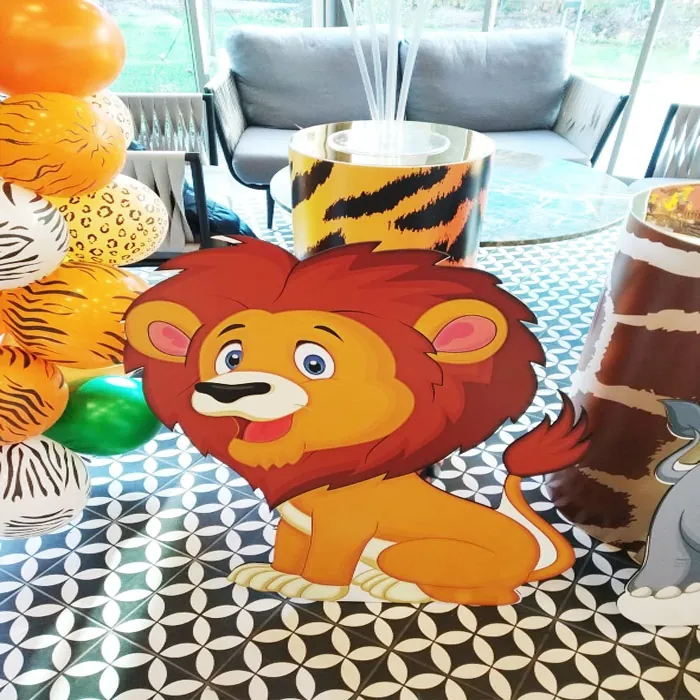 Safari Aslan Dekor Ayaklı Pano