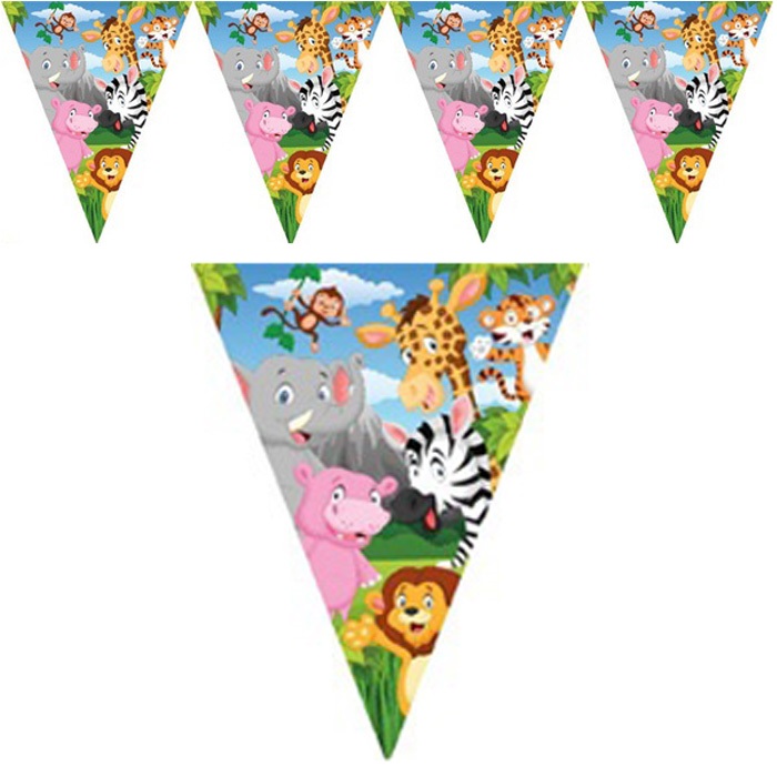 Safari Temalı Bayrak Süs