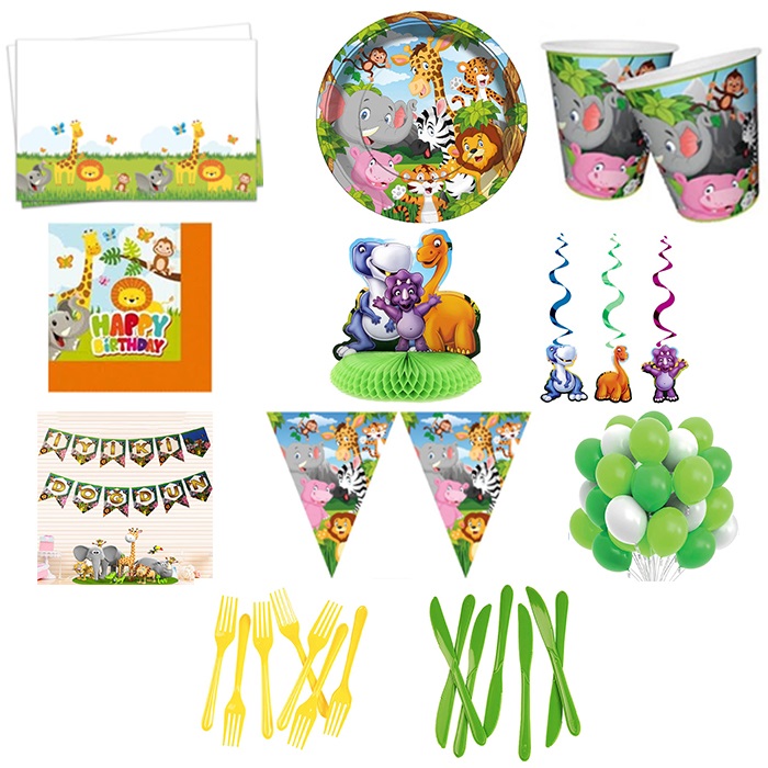 Safari Temalı Parti Seti 16 Kişilik