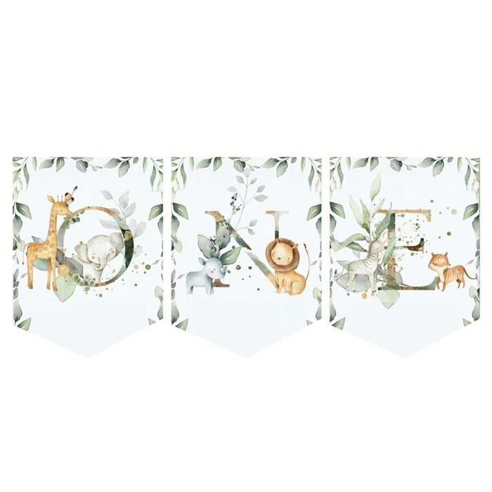 Safari Temalı One Bayrak Flama