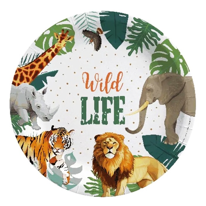 Safari Temalı Tabak