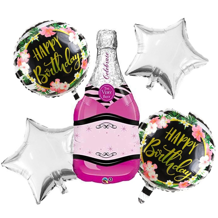 Şampanya Şişesi Temalı Balon Demeti