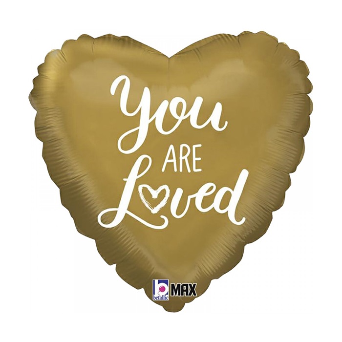 You Are Loved Kalp Folyo Balon