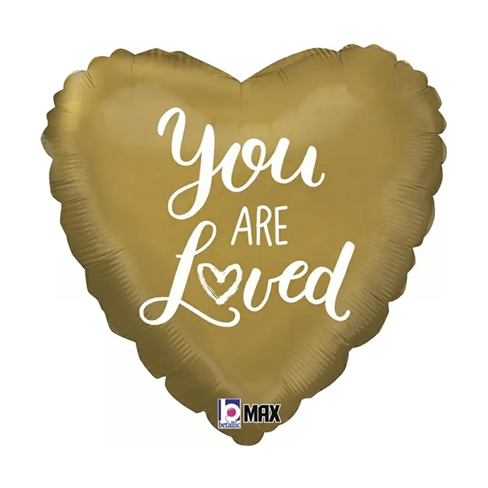 You Are Loved Kalp Folyo Balon