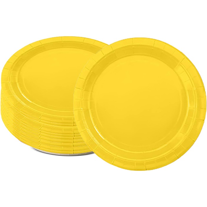 Sarı Renkli Karton Tabak