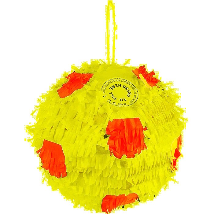 Sarı Kırmızı Futbol Topu Pinyata