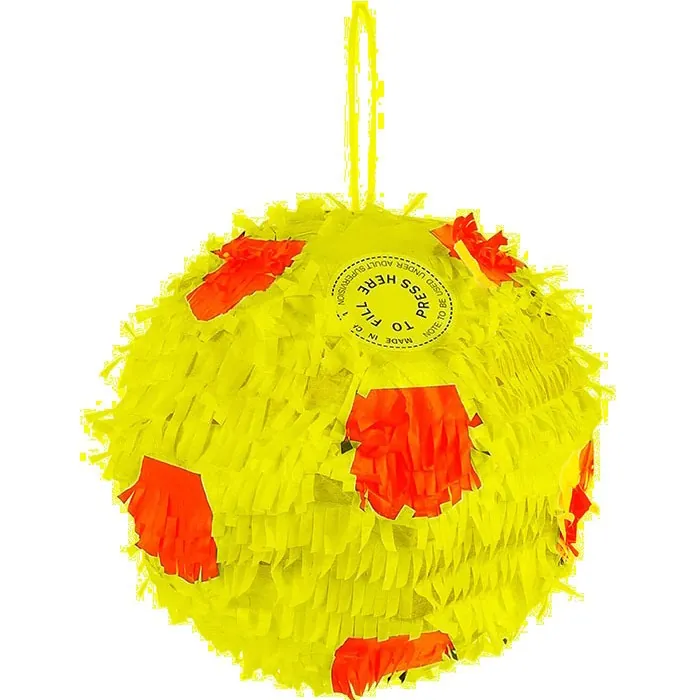 Sarı Kırmızı Futbol Topu Pinyata