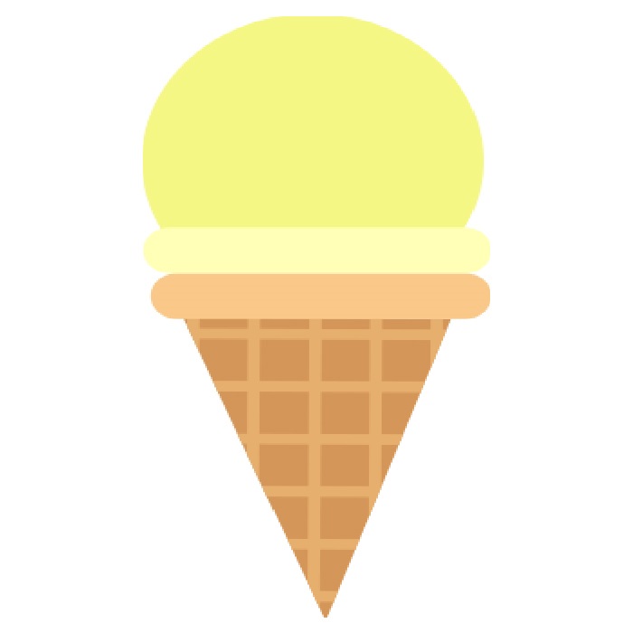 Sarı Renkli Külah Dondurma Ayaklı Pano