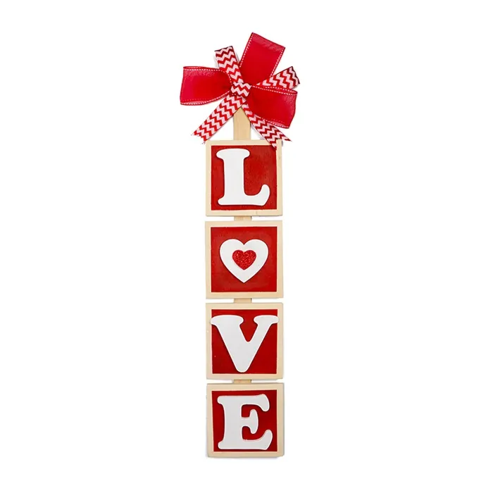Sevgililer Günü Ahşap Love Yazılı Asma Süs