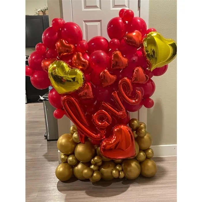 Sevgililer Günü Sürpriz Balon Buket Aranjman