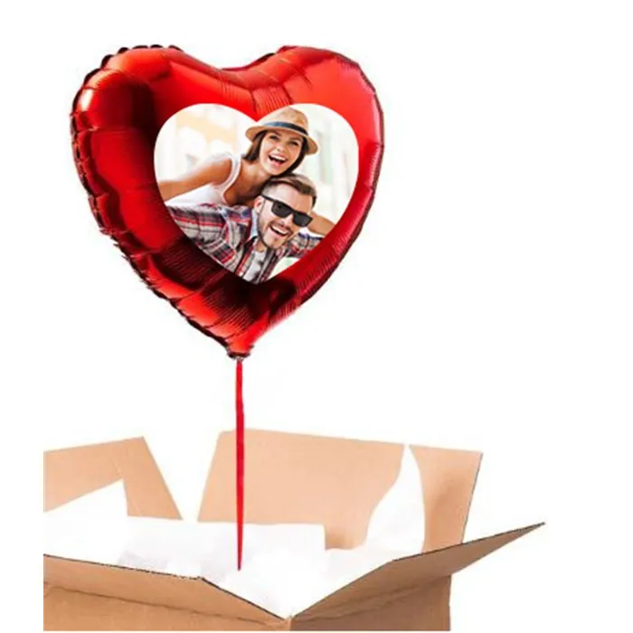 Sevgiliye Özel Kırmızı Kalp Uçan Balon 90 Cm