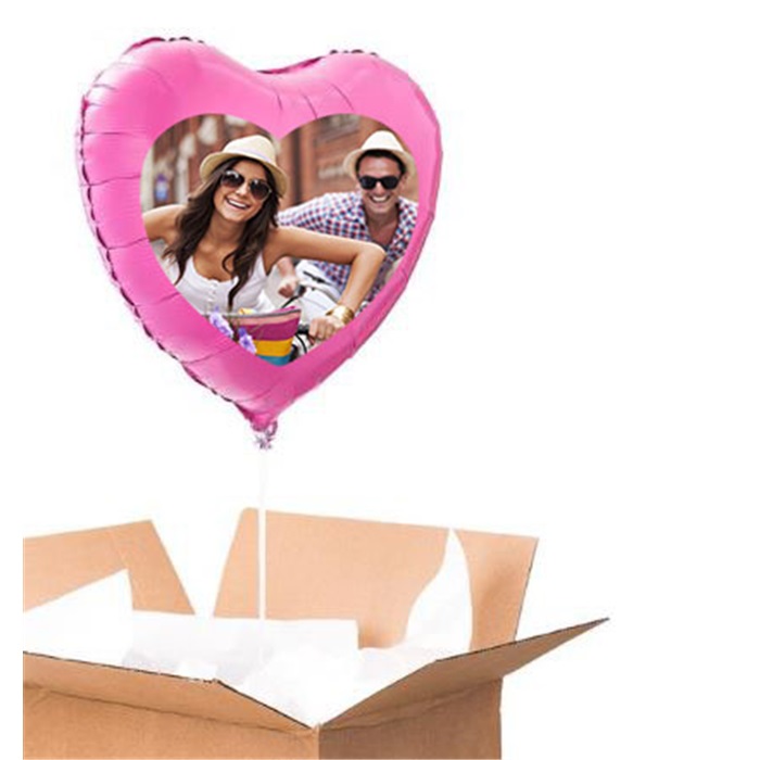Sevgiliye Özel Pembe Kalp Uçan Balon