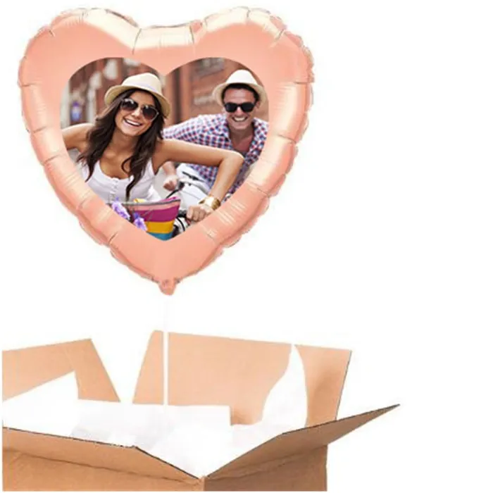 Sevgiliye Özel Rose Kalp Uçan Balon 60 Cm