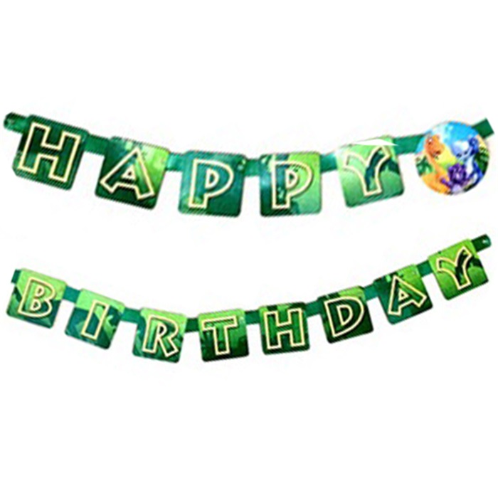 Sevimli Dinozorlar Happy Birthday Banner