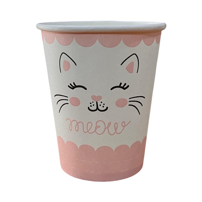 Sevimli Kedi Karton Bardak 25 li