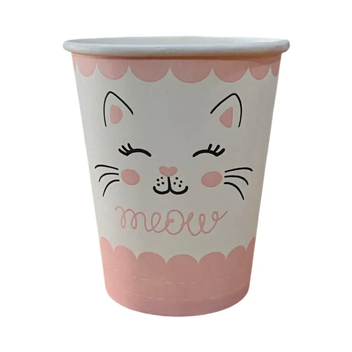 Sevimli Kedi Karton Bardak 25 li