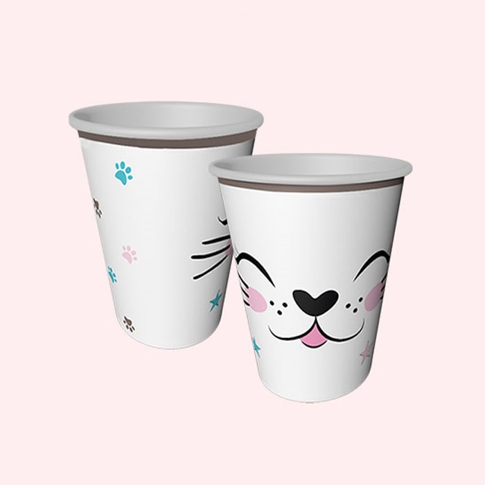 Sevimli Kedi Temalı Bardak