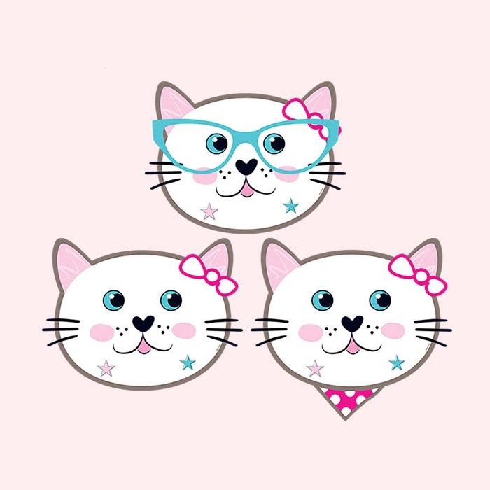 Miss Cat Temalı Karton Maske