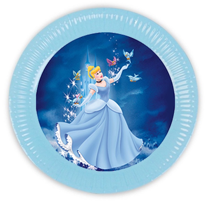 Sindirella Temalı Karton Tabak