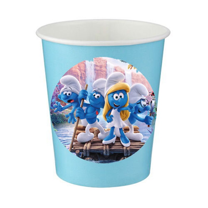 Şirinler Temalı Karton Bardak