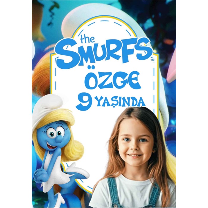 Şirine Temalı Kişiye Özel Ayaklı Karşılama Panosu