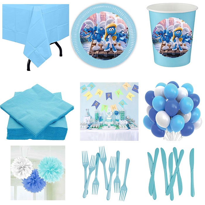 Şirinler Temalı Parti Seti 16 Kişilik